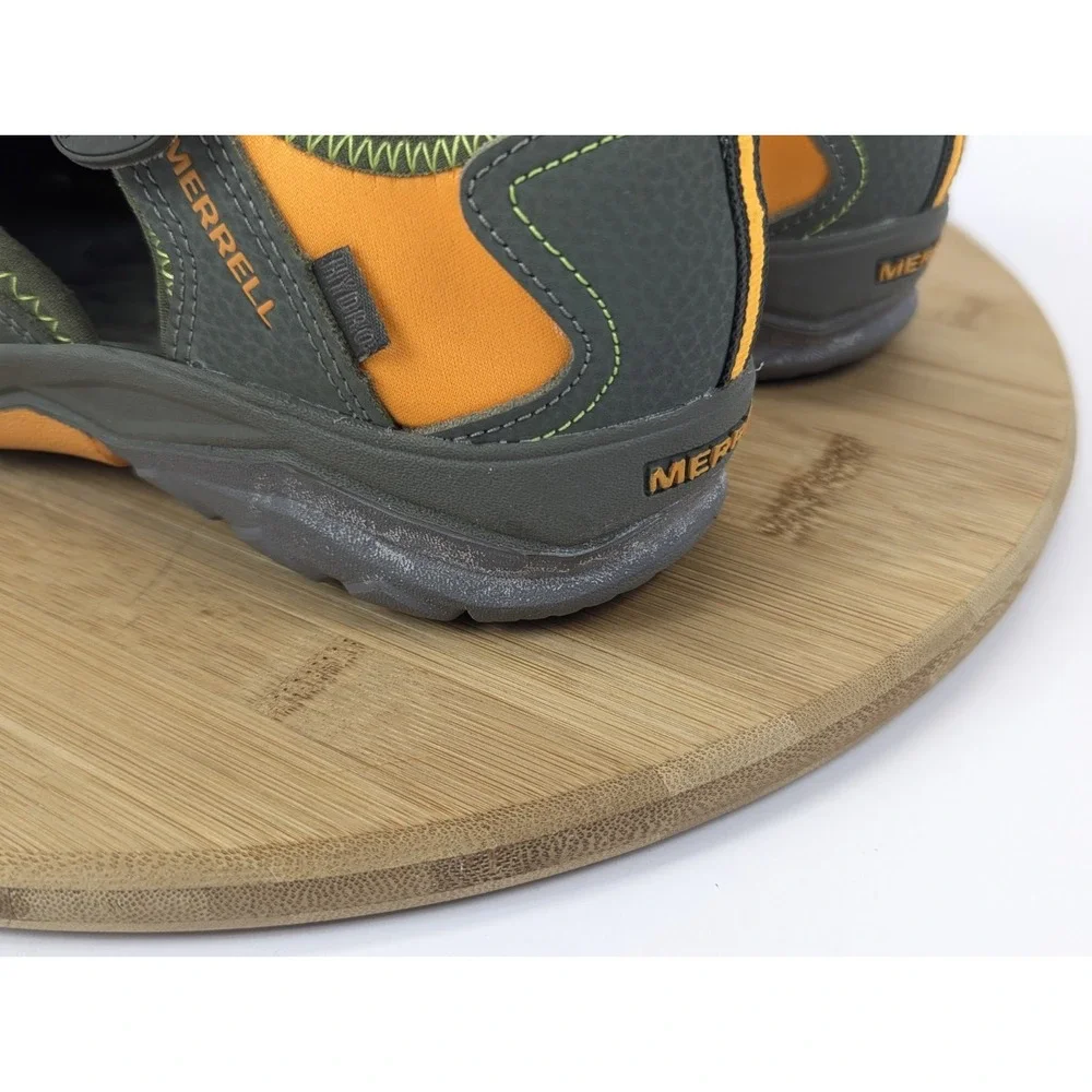 Merrell‎ Hydro Sandals Shoe Mens 6 W Water Sneakers Gray Orange Outdoor Camp